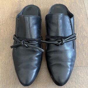 3.1 Phillip Lim Leather Louie Mule Slide Loafer in Black, Size EU 40